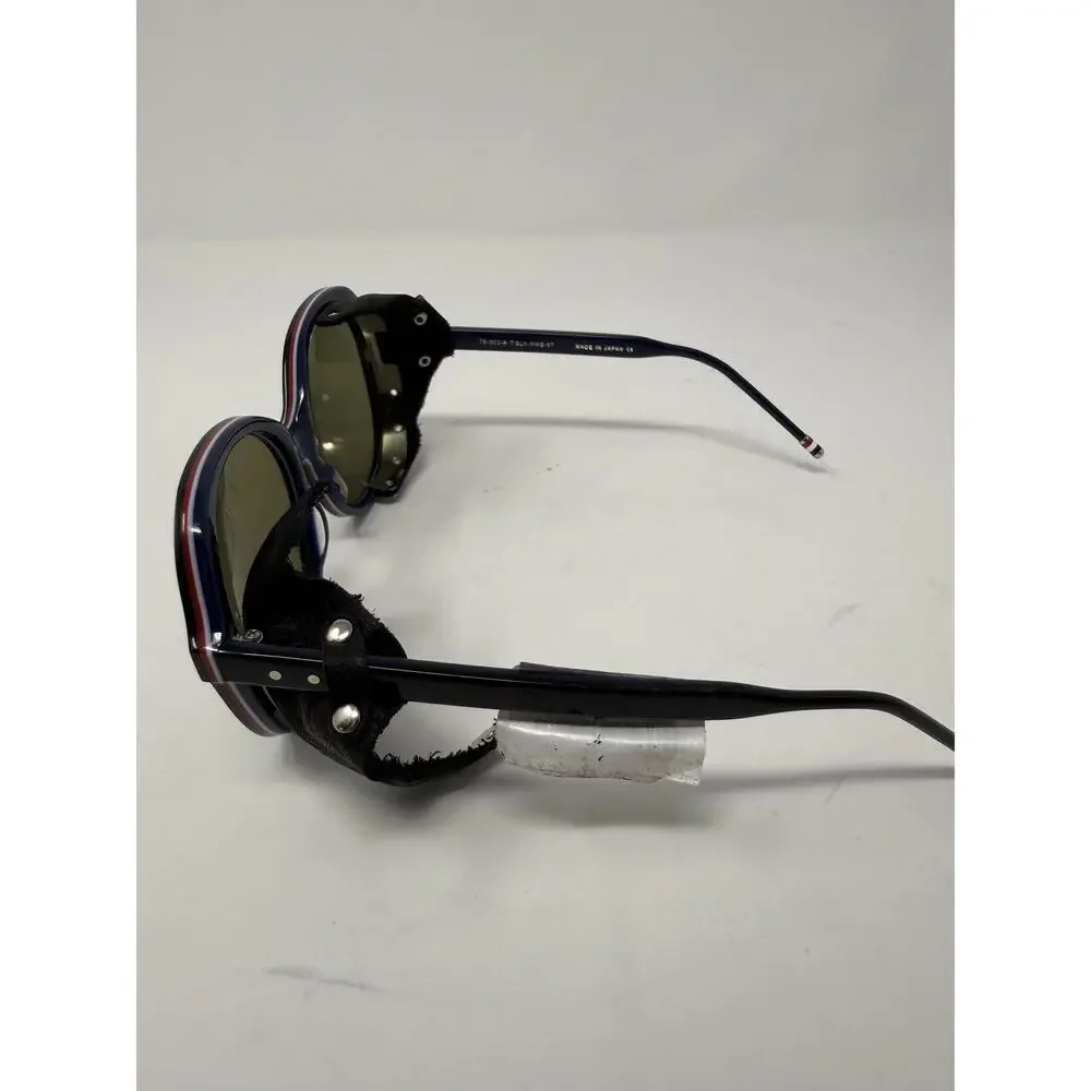 Thom Browne Unisex Black Novelty Oval Sunglasses One Size